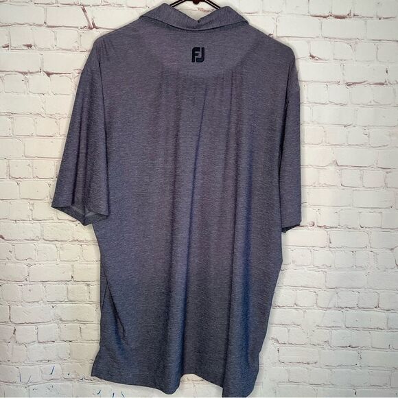 FootJoy FJ Golf Polo Gray Shirt Mens Short Sleeve Athletic Fit Size Large. - Picture 4 of 8